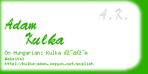 adam kulka business card